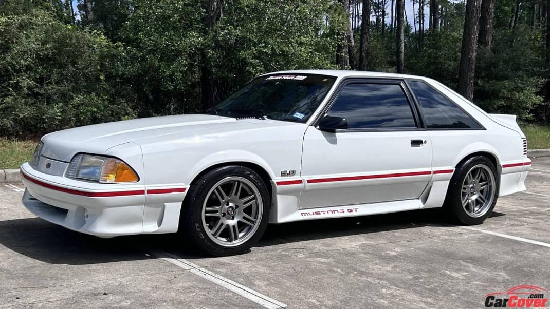 Ford Performance Debuts Retro Fox Body Mustang Car Cover