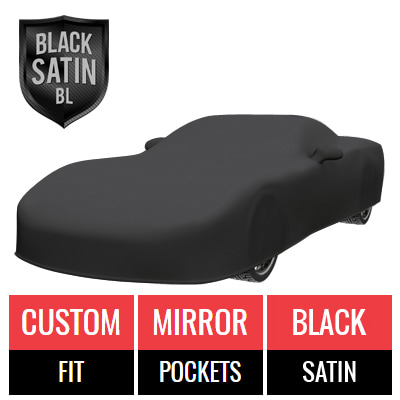 Black Satin BL - Black Car Cover for Chevrolet Corvette ZR1 2002 Convertible 2-Door