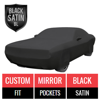 Black Satin BL - Black Car Cover for Dodge Challenger 2021 Coupe 2-Door with Widebody
