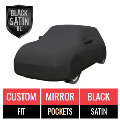 Black Satin BL - Black Car Cover for Mini Cooper 2016 Convertible 2-Door