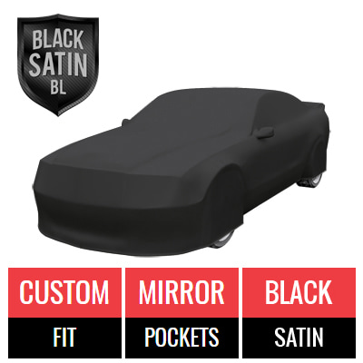 Black Satin BL - Black Car Cover for Ford Mustang Shelby GT500 2008 Convertible 2-Door