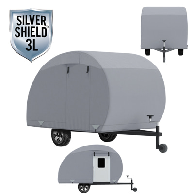Silver Shield 3L - RV Cover for Teardrop Trailer Up to 13'7" Long