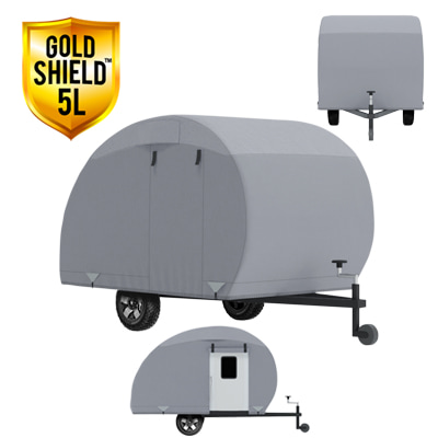 Gold Shield 5L - RV Cover for Teardrop Trailer Up to 16'2" Long