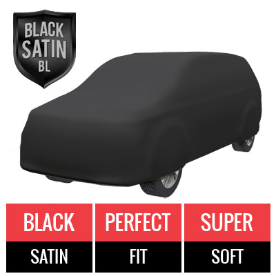 Black Satin BL - Black Car Cover for Chrysler Grand Voyager 2000 Van
